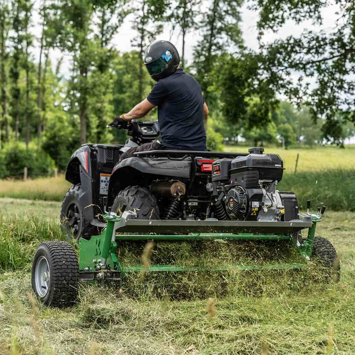 ATV flail mower with flap, 1,5 m Briggs and Statton 13,5 hp