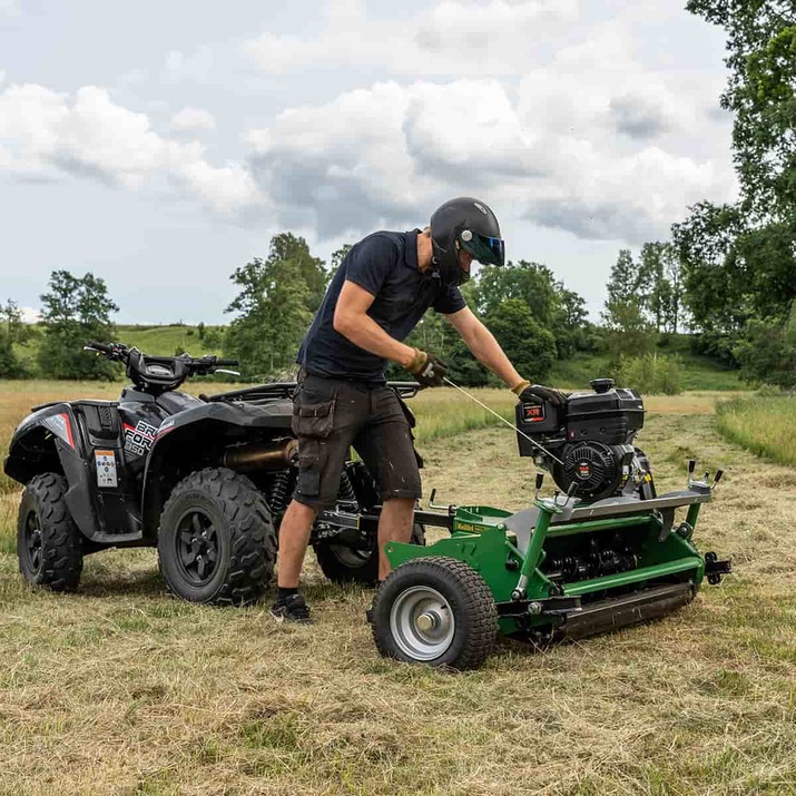 ATV flail mower with flap, 1,5 m Briggs and Statton 13,5 hp