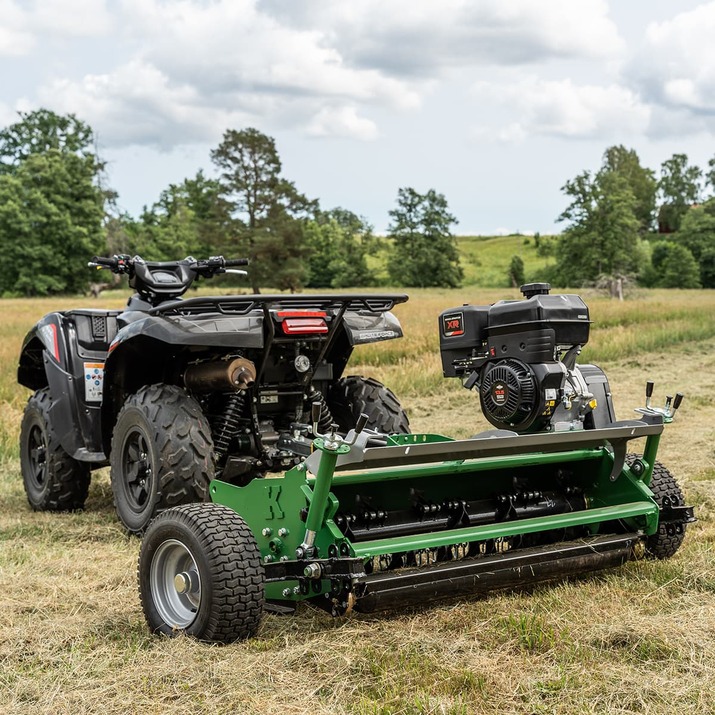 ATV flail mower with flap, 1,5 m Briggs and Statton 13,5 hp