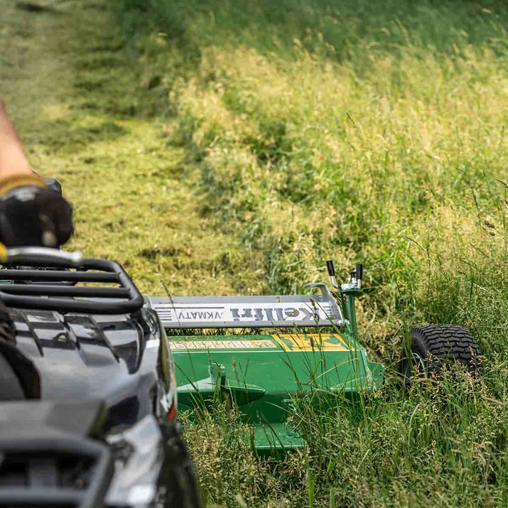 ATV flail mower with flap, 1,5 m Briggs and Statton 13,5 hp