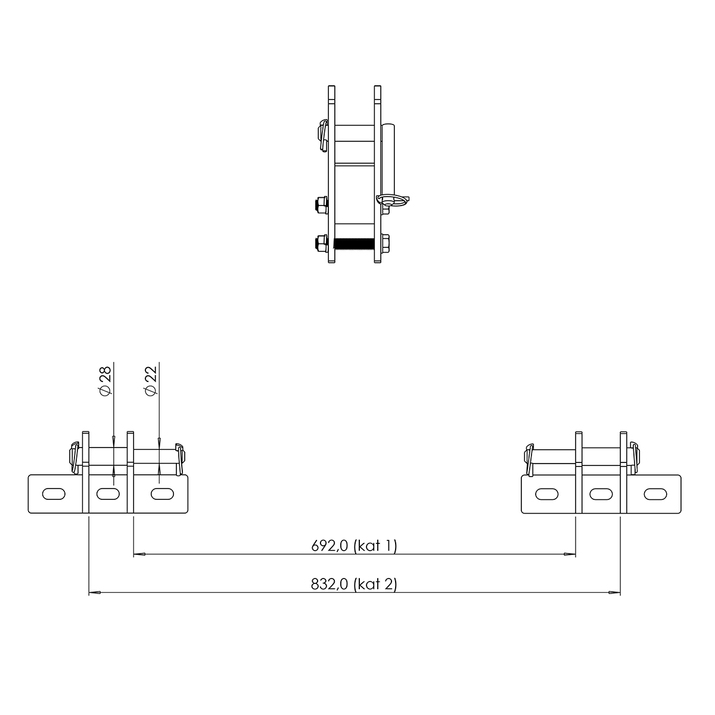 Adapter from Three-Point to Euro/Trima