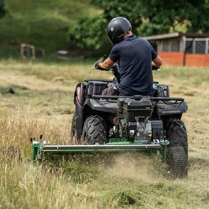 ATV flail mower with flap, 1,5 m Briggs and Statton 13,5 hp