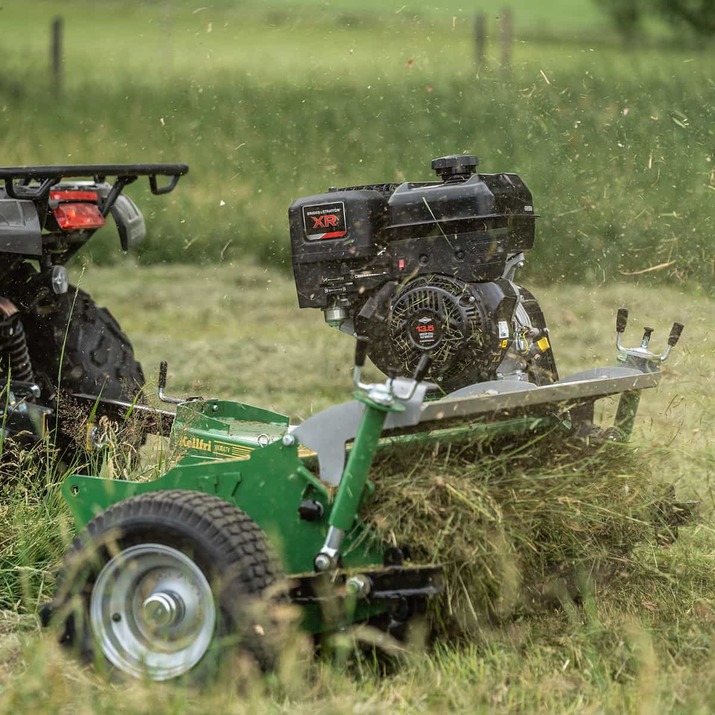 ATV flail mower with flap, 1,5 m Briggs and Statton 13,5 hp