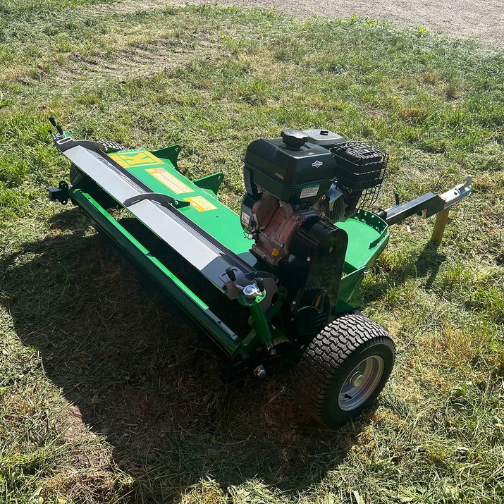 ATV flail mower with flap, 1,5 m Briggs and Statton 13,5 hp